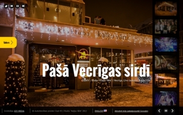 Kaļķu Vārti nakts klubs – mājaslapas www.kalkuvarti.lv ekrānuzņēmums